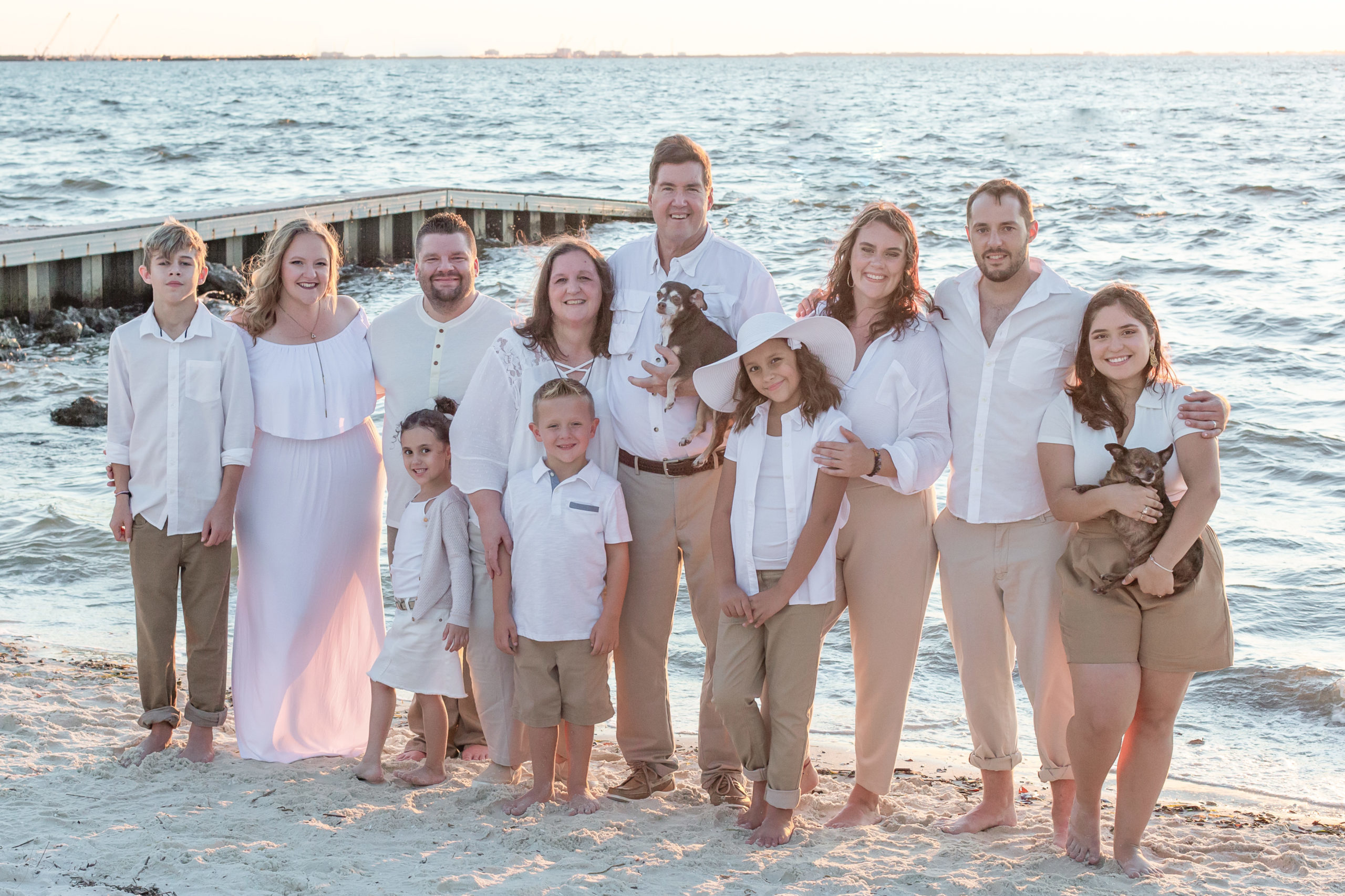 Tampa sunset beach family photo