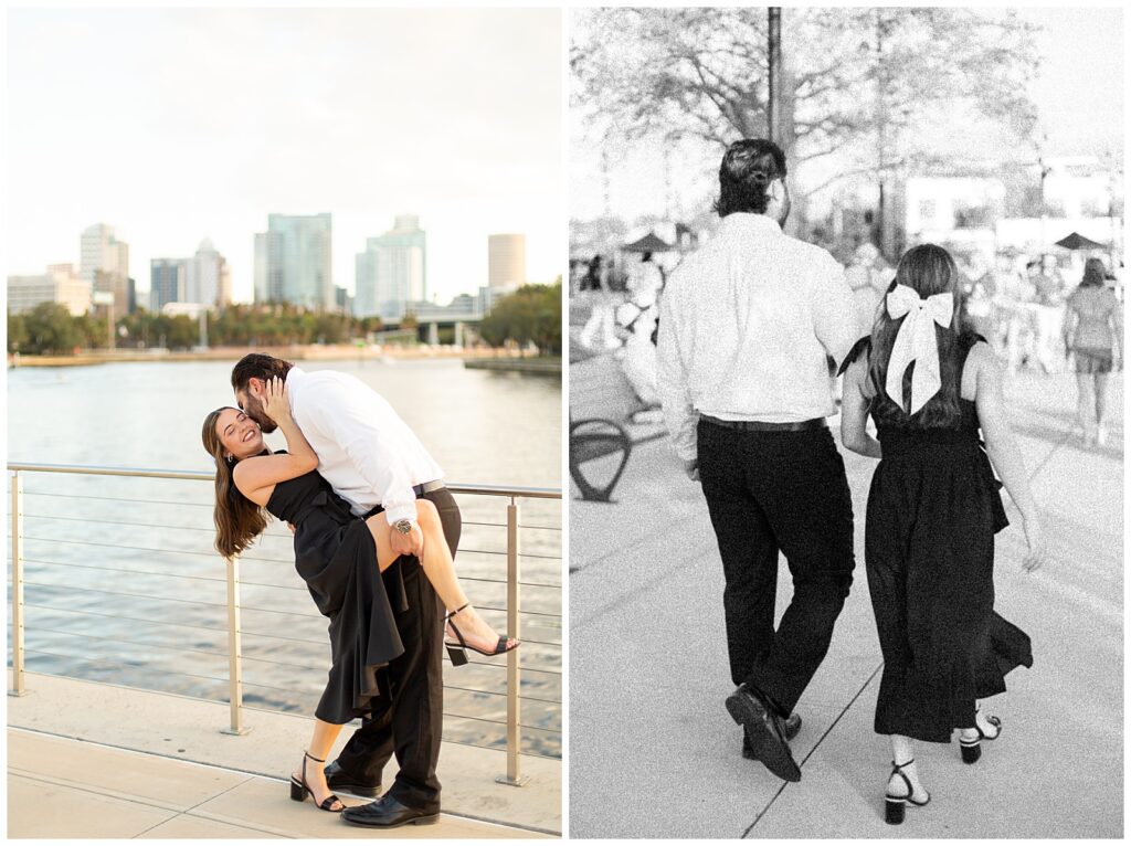 Downtown Tampa Engagement Session at the Riverwalk